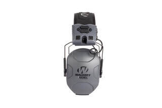 Walker's XCEL electronic hearing protection is Bluetooth equipped with easy to intuitive controls and a gray finish